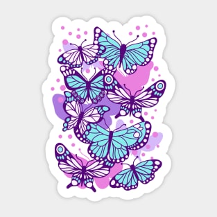 Y2K Butterflies Sticker